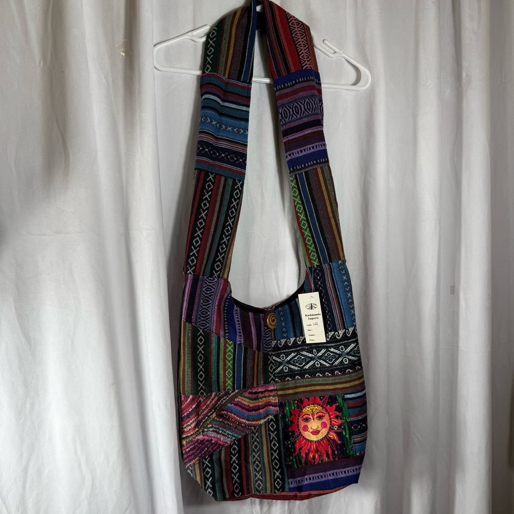 Kathmandu NWT Boho Patchwork Multi-Color Sun Cros… - image 1